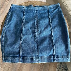 Free People Denim Mini Skirt